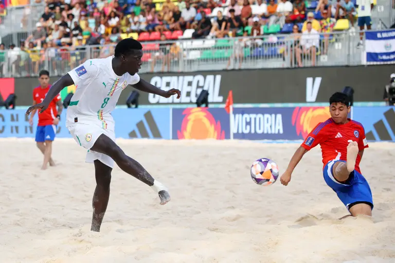 Le Sénégal lors de sa victoire contre le Chili